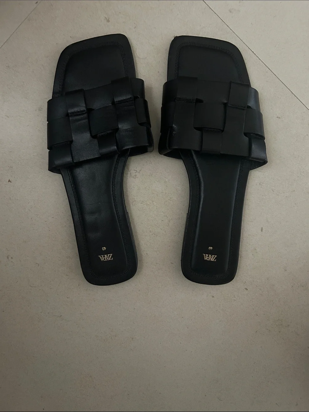Zara woven slide sandal - Picture 2 of 4